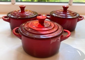 Three Le Creuset Crocks