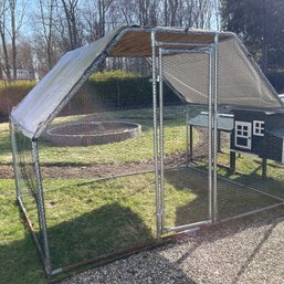 Outdoor Chicken Coop Run / Enclosure With Roof Cover