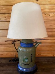 Vintage Metal Kettle Table Lamp