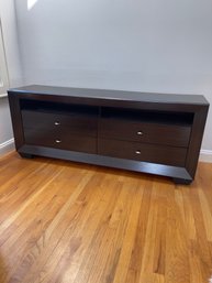 Contemporary Espresso Media Console / TV Stand