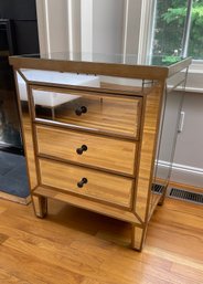 Mirrored Three-Drawer Accent Chest / Nightstand