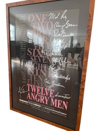 Signed Twelve Angry Men Roundabout Theatre Company Poster