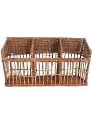 Vintage Hand Woven French Bread Basket