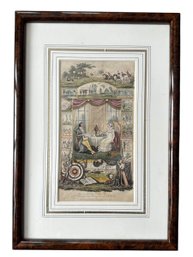 18th Century English Hand-Colored Lithograph