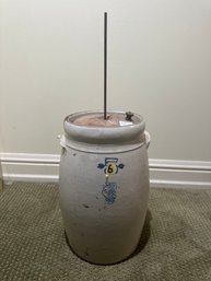 White Hall S.P. & S. Stoneware Butter Churn