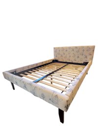 Upholstered Queen Bed Frame With Slat Support