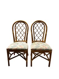 Pair Bentwood Bamboo Chairs