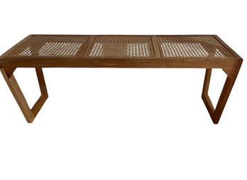 Caned Bench