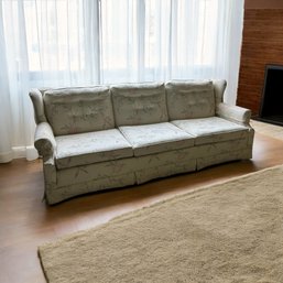 Mid-Century Custom Floral Sofa