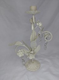 Metal Floral Candlestick