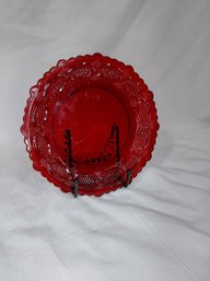 Vintage Avon Cape Cod Ruby Red Plate