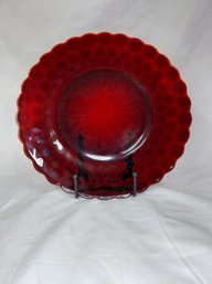 Vintage Royal Ruby Bubble Plate