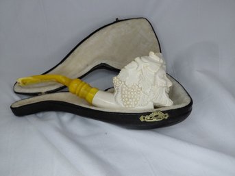 Meerschaum Pipe With Case - Handmade