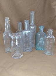 Vintage/Antique Glass Bottles - Seven