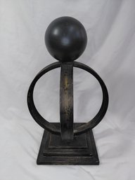 Black Metal Table Sculpture