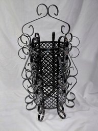 Black Wrought Iron Chandelier Fixture
