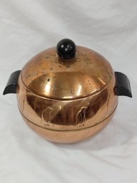 Vintage West Bend Copper Penguin Ice Bucket With Lid