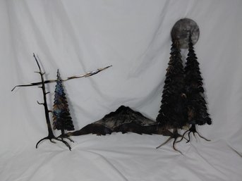 Metal Mountain Scene Wall-art - Made By Mike Standley 1998