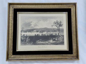 Fredericton, New Brunswick Landscape Print By W.H. Bartlett