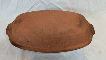 Vintage Romertopf Clay Dutch Oven