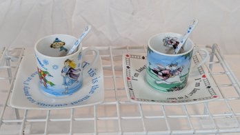 Alice In Wonderland Espresso Set