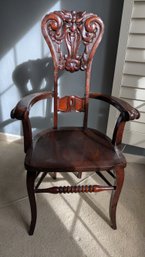 Antique North Wind Oak Chair