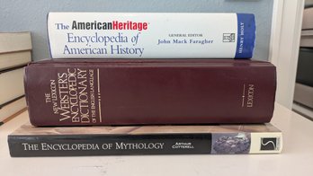 3 Encyclopedia Books - American History And Mythology