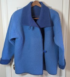 Lynn Pullman Blue Wool Women's Jacket
