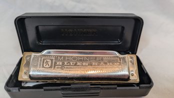 M. Hohner Blues Harp Harmonica With Case - C