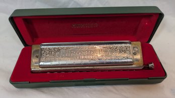 Super Chromonica M. Hohner Harmonica With Case - B Flat