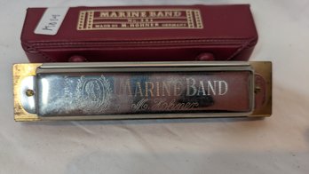M. Hohner Marine Band Harmonica With Case - C