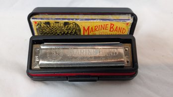 M. Hohner Marine Band Harmonica With Case - C
