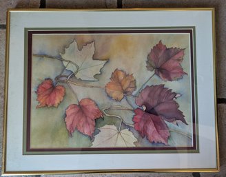 Two Fall Art Pieces - No Signature