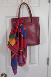 Red Leather Bag/Tote