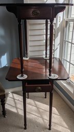Two Side Tables With Drop Leaf Sides