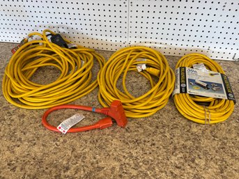 Lot Of Heavy Duty 12 Gauge Extension Cords