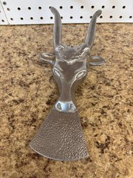 Ricardo Cast Aluminum Red Eye Bull Longhorn Steer Bootjack / Puller