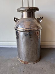 Vintage Large Metal Milk Churn Milk Can Farmhouse Dairy Jug 24'