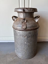 Vintage Large Metal Milk Churn Milk Can Denver Colorado Dairy Jug 24'