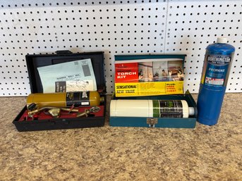 Lot Of 2 Bernzomatic & Turner Propane Torch Kits