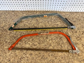 Lot Of 2 Bow Saws