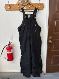 Vintage Carhartt Black Insulated Overalls 38 X 34