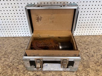 Vintage Heavy Duty Metal Rockbit International Case 12.5 X 8 X 8 With Oil Drill Tricone Bit