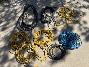 Large Lot Of Heavy Duty Extension Power Cords
