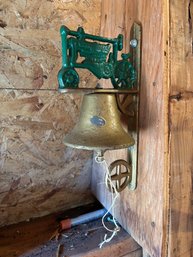 Vintage John Deere Metal Wal Hanging Bell 15'