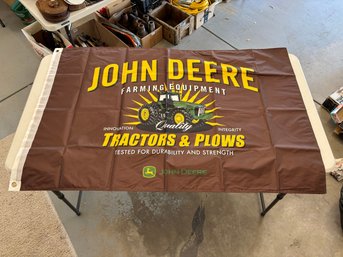 Vintage John Deere Brown Flag 27 X 44