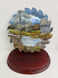 JM McCurdy Hand Painted Farmhouse Saw Blade 7'