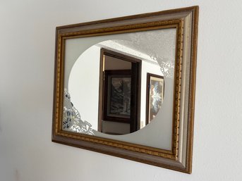 Vintage Frosted Mirror 24 X 20