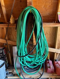 Lot Of 3 Long Rubber Garden Hoses