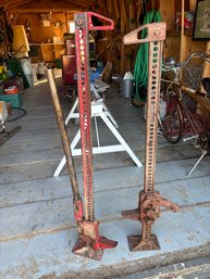 Lot Of 2 Vintage Hi-lift Jacks